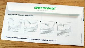 Mailing für dIe NGO Greenpeace